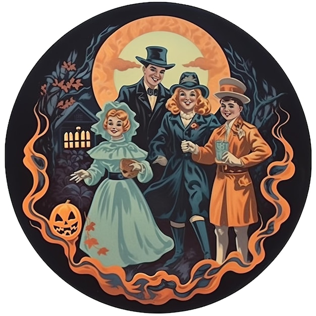 Retro Halloween Sticker