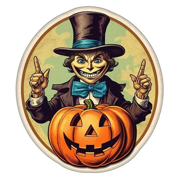 Retro Halloween Sticker