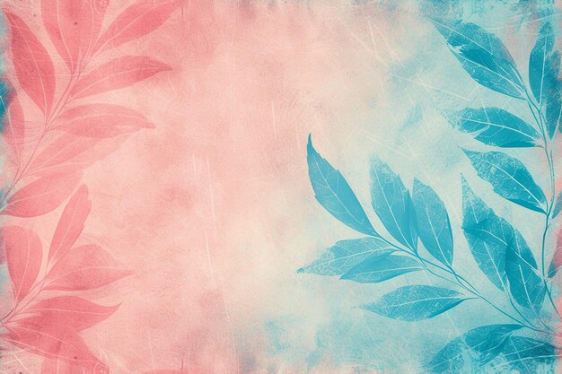 Retro handmade background with pink and blue