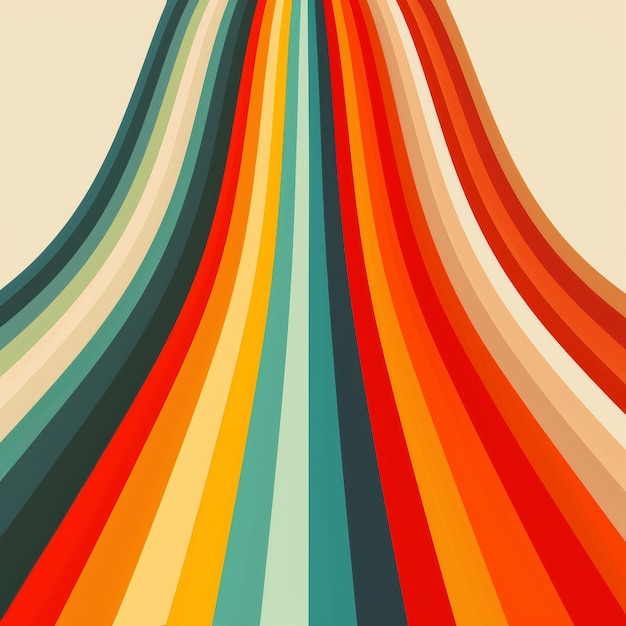 Retro lines graphic and illustration for vintage poster or design background artwork and banner with