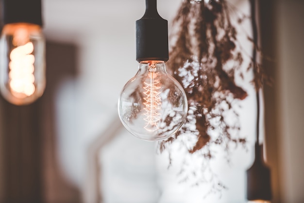 Retro luxury light bulb decor