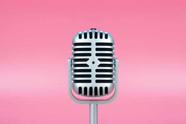 Retro microphone