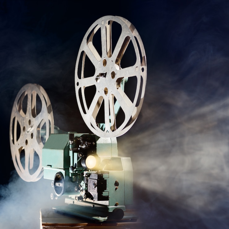 Photo retro movie projector