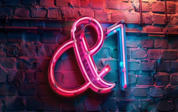 Retro Neon Teken Ampersand Icon