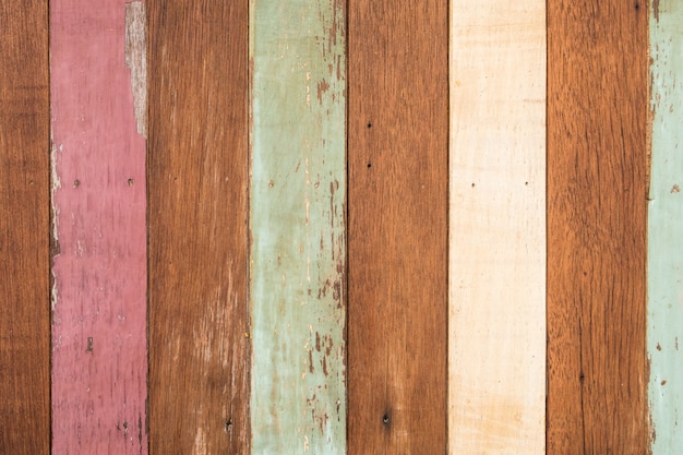 Retro painted wooden wall background