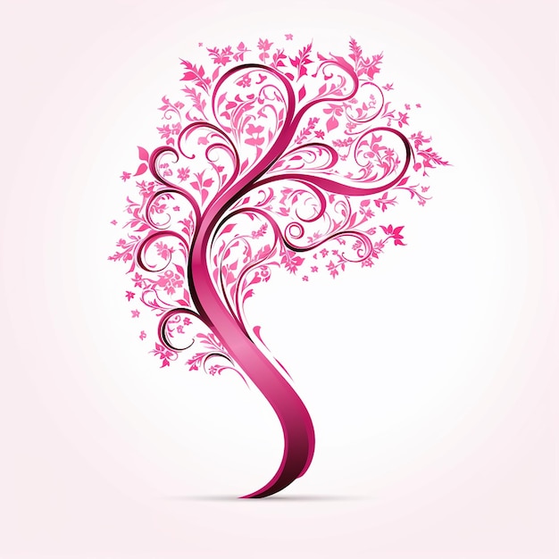 Розовая лента в стиле ретро для подарков ко Дню отца