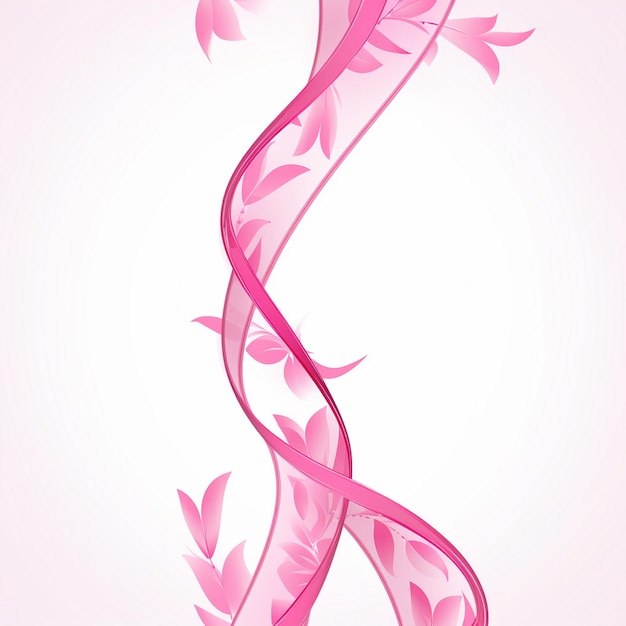 Retro Pink Ribbon for Retro Gift Wrap