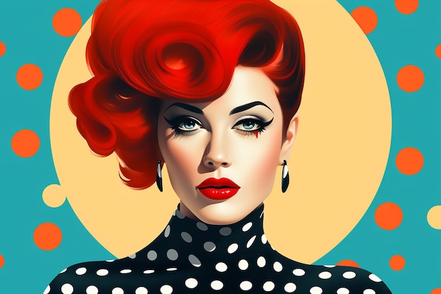 Retro pop art background