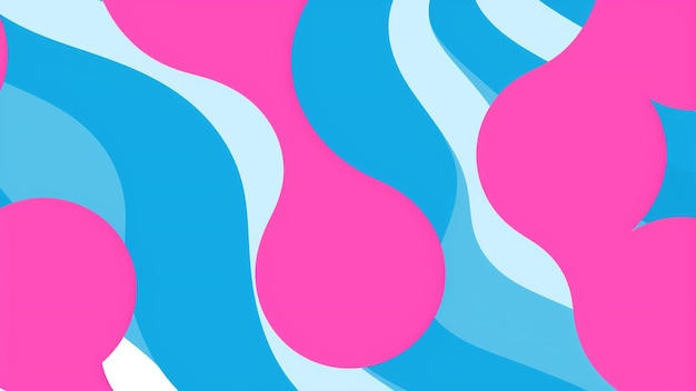 Retro pop art pattern featuring bold and contrasting bubblegum pink and sky blue hues this abstract design evokes the iconic style of pop art delivering a visually striking and dynamic aesthetic