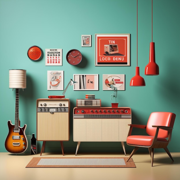 Retro Reminiscence Vintage Design Moodboard