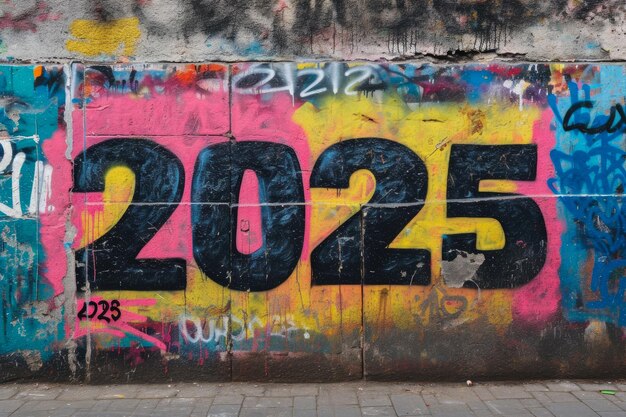 Premium Photo  Retro Revival 1980sInspired 2025 Street Art Tag