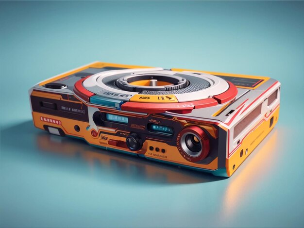 Retro Rewind Cassette Tape Nostalgia on Colorful Backgrounds