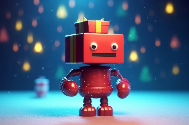 Retro robot for christmas