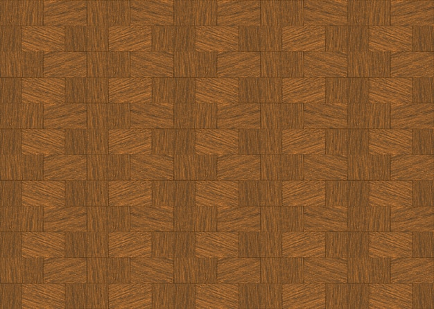 retro seamless brown hardwood brick block shape pattern design wall background.