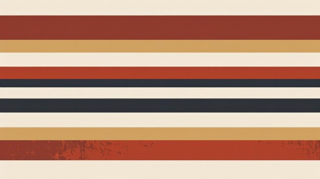 Photo a retro seamless pattern with horizontal lines and color stripes