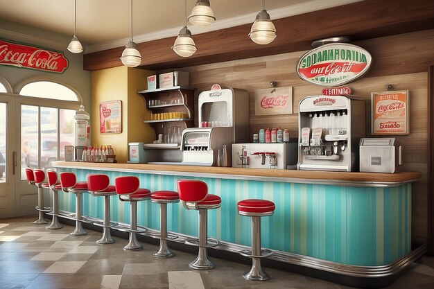 Retro Soda Fountain Image