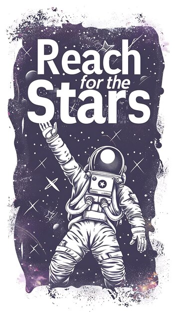 Retro Space Postcard met Astronaut Border Reach voor de illustratie Vintage Postcard Decorative