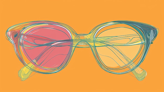 Photo retro style eyeglasses this is a simple illustration of a pair of plastic framed glasses the glasses are black and have a rectangular frame