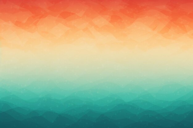 Retro teal to orange gradient background