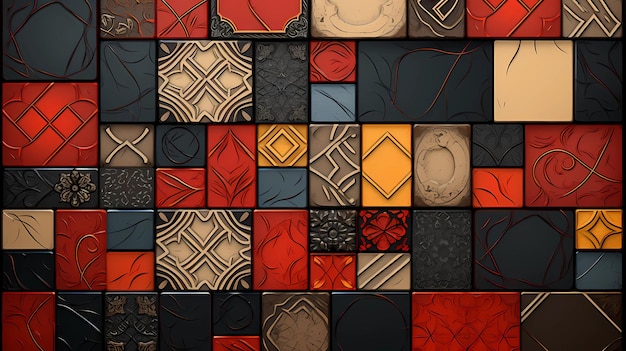 Retro Tiles background design