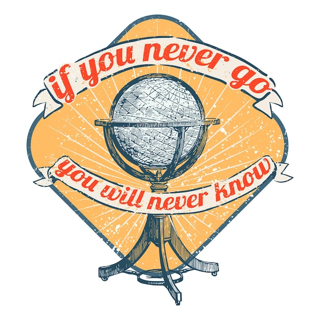 Retro travel badge png sticker transparent background
