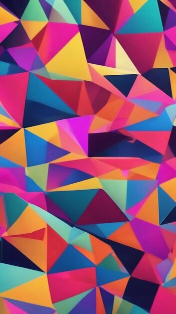 Retro triangle abstract background with noise and distortion