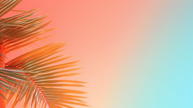 Photo retro tropical summer gradient background