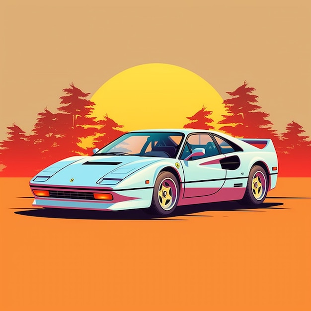 retro tshirt design Classic Vintage Car