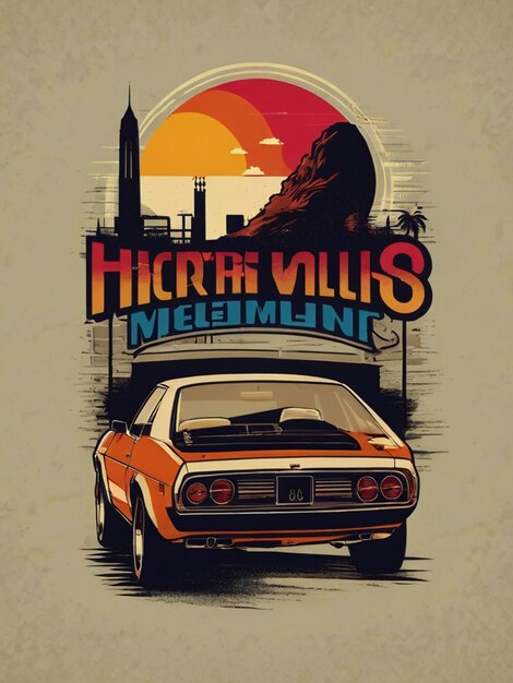 Retro tshirt design