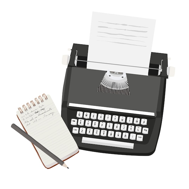 Retro typewriter png aesthetic transparent background