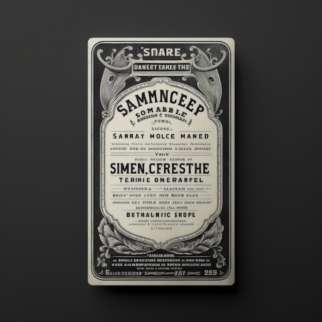 Foto retro vintage label mock-up