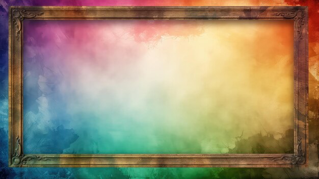 Retro vintage rainbow background