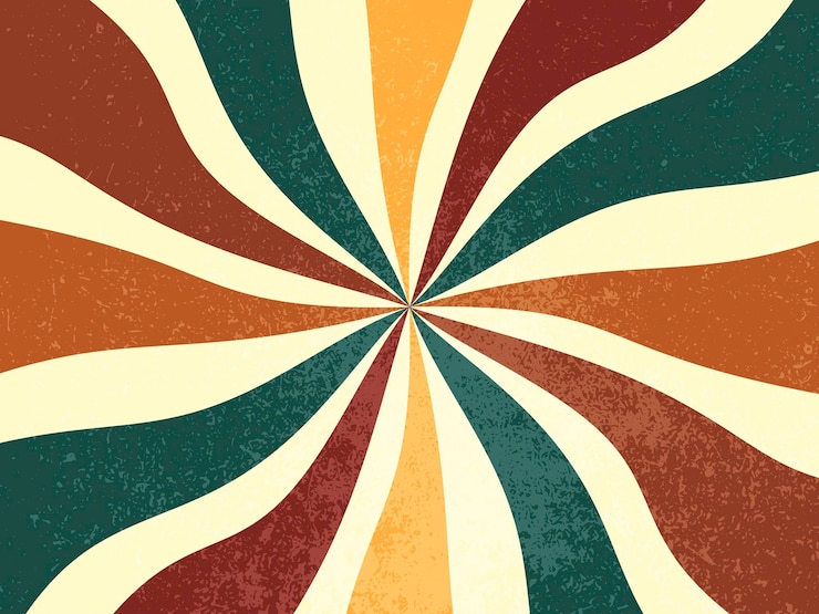 Foto retro werveling geometrische achtergrond