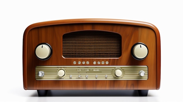 Retro wooden radio