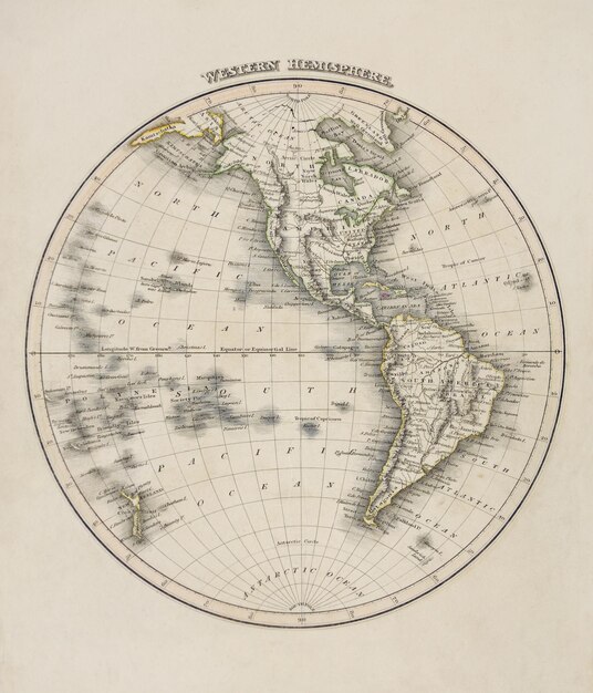 Foto retro mappa del mondo sullo sfondo