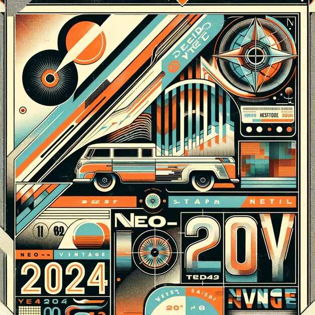 RetroFuturistic Travel Poster Design