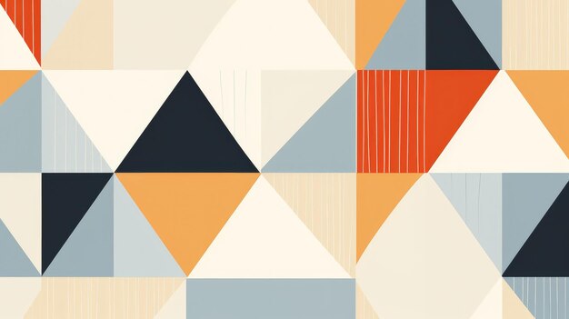 Retroinspired geometric patterns with a Scandinavian design style