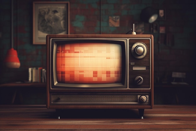 Retrothemed old vintage style tv