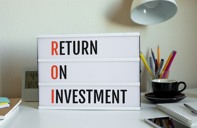 Photo return on investment concepts business success