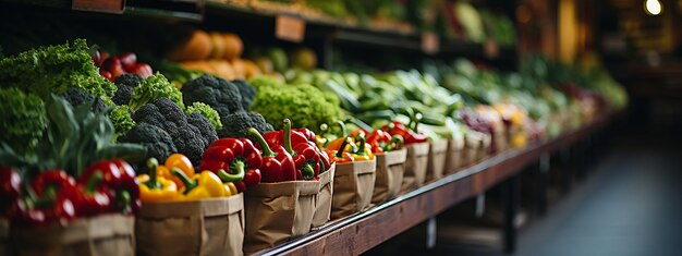 食料品店の再利用可能な袋