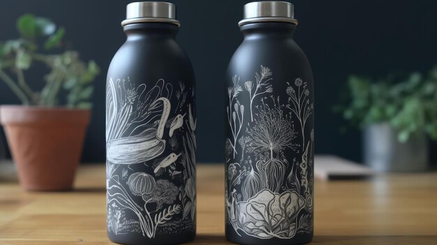 Photo reusable water bottle joy