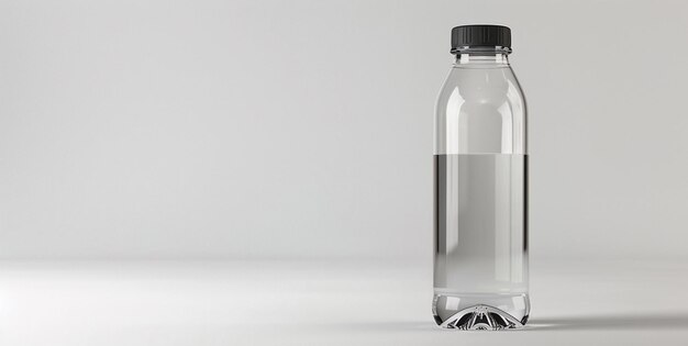 Многоразовая бутылка с водой на белом фоне