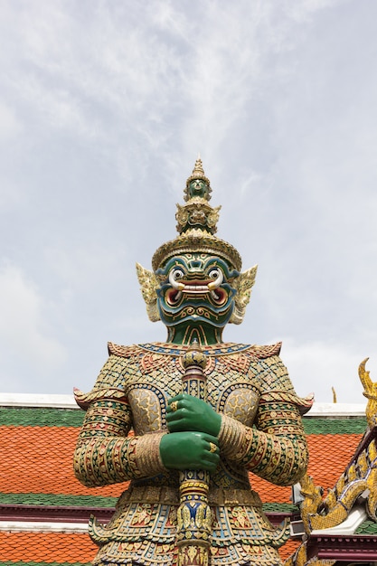 Reuzetribune in Wat Phra Kaew, Bangkok, Thailand