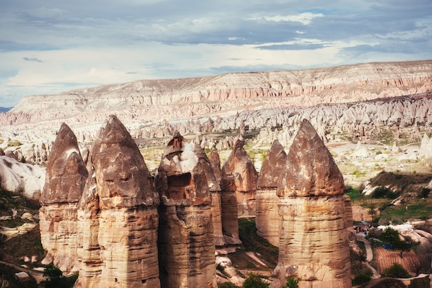 Review unique geological formations in Cappadocia, Turkey. Kappa