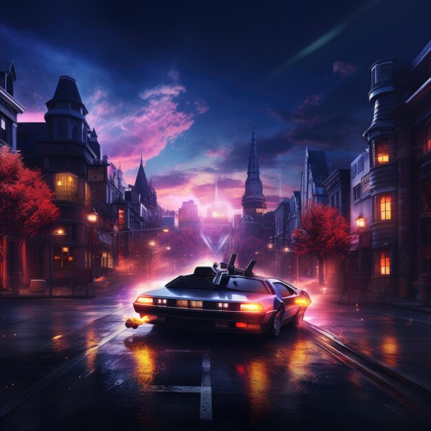 Revisiting the Iconic Back to the Future Background A Journey through Time and Nostalgia