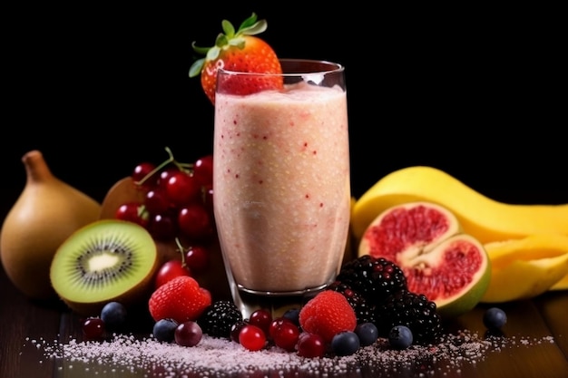 Revitalizing Fruit Smoothie 新鮮で健康的なフルーツジュース生成 AI