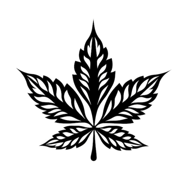 혁명적 인 탄력성 셰퍼드 페이리 에서 영감을 받은 대마초 잎 의 블럼