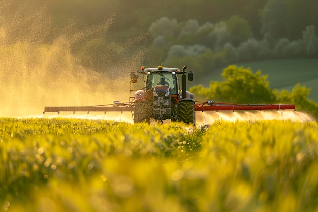 Revolutionizing Agriculture Smart Farming Strategies and HighTech PesticideSpraying Vehicles in Stock Photos