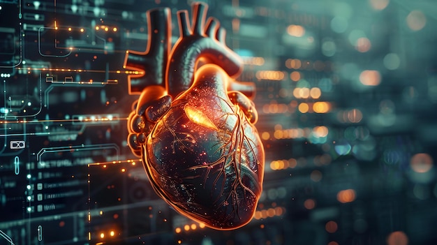 Revolutionizing Heart Health Diagnosis with Advanced Digital Biometrics Technology Concept Digital Biometrics Heart Health Advanced Technology Diagnosis Revolutionizing