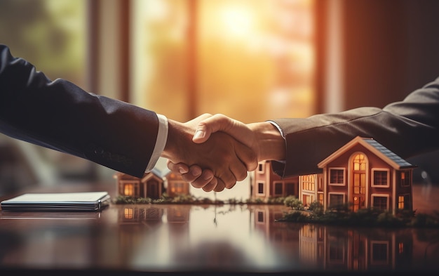 Revolutionizing Real estate agent shaking hands